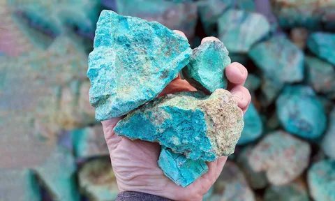 تصویر 1 از قیمت سنگ فیروزه خالص + خرید باور نکردنی